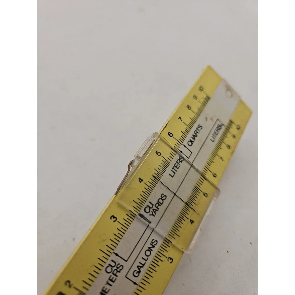 Vintage, Sterling Metric Converter Slide Ruler, 11 inch Length, Made in USA